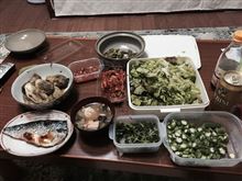 自家製野菜で晩御飯