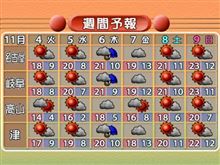 文化の日「雨」は降らなさそう～♫