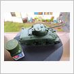 1/48　タミヤ　M4A1シャーマン戦車（エアブラシ本体第一段階）　