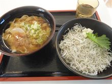 シラス丼ときしめん