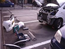日曜日の車弄り。