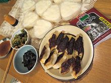 今夜は△オムスビと餃子