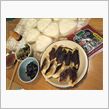 今夜は△オムスビと餃子