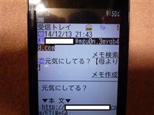 母からメールが着た・・・