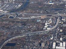 奈良から大阪方面を空撮