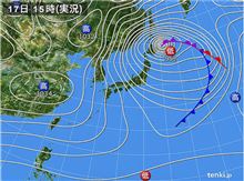 数年に一度の猛吹雪　(@_@;)