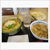 カレーうどんとミニ牛丼（松屋）