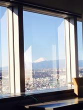 冬至の朝に見える富士