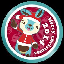 クリスマス限定バッジをゲット！からのぉ～