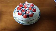息子が作った３日遅れのクリスマスケーキ＾＾