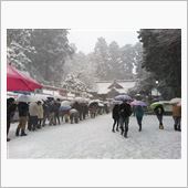 初詣 大雪