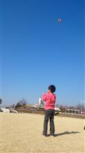 山梨で凧あげ