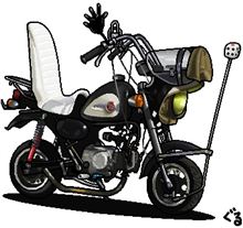 ホンダ　モンキー　ちばらぎさん号