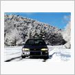 雪道で車を撮ってみようと思ったので