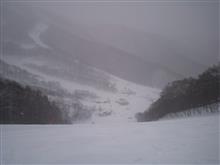 雪質上々、視界不良