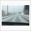 昨日は雪の中を北上