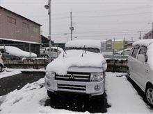 京都市北区、今年２度目の積雪。