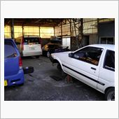 車庫はこっちです