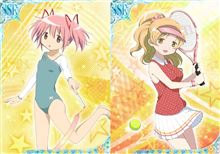 【まどか☆マギカ】レオタード姿のまどっちが性的すぎる！スポーツを楽しむ魔法少女達をご覧あれ(&#180;・ω・｀)【モバまど新規絵】