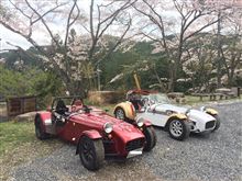 桜の舞い散る中♪