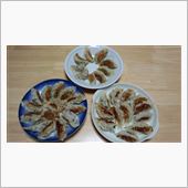晩御飯は手作り餃子