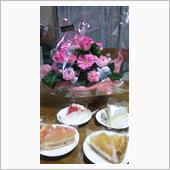 花とケーキ♪