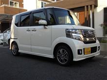 N-BOXカスタム初洗車してみたら(－－〆)