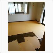 WAX掛けてマットを敷いて・ ...
