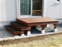 DIY ウッドデッキ完成