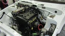 AE86前期トレノ フルレストア その46「エンジンルーム組付け」