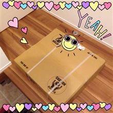 大きい箱が届きました♪(≧ω≦)