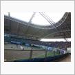サッカー観戦。