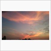 今日の夕日！
