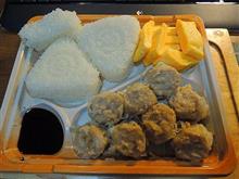 夜・炊きたて△と　大きいシューマイ弁当　（＾＾）