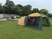 地元の公園でキャンプの・・・