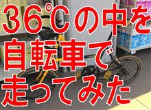 36℃の炎天下を自転車で走り回ってみた 36℃の炎天下を自転車で走り回ってみた
