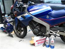 [CBR250Four] 高温時油圧低下でオイル交換（ホンダ純正ULTRA G2 10W-40）
