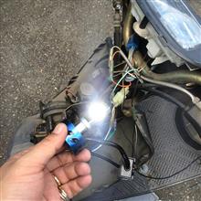 アドレスV100 ヘッドライトLED化 