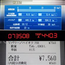アコード燃費報告9/4