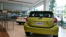 これが新型のAQUA(*￣ρ￣)”ほほぅ…