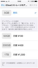 iCloudの容量