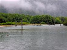 上高地の秋　　霧雨の中の大正池から河童橋まで
