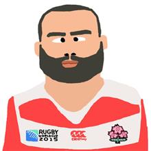 もう一丁、ラグビー日本代表キャプテン・リーチマイケルさん