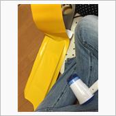 ドライヤーで貼り貼り