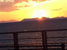 東シナ海に沈む夕日