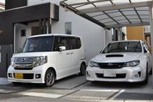 N-BOXカスタムも洗車(・ω・)ノ
