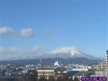 今シーズン初の雪道走行