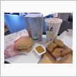 今日のランチも「マクドナルド」ダブルチーズバーガー昼マックセット＋グラス 550円