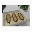 今日のランチは、「まい泉」ヒレかつサンド＆エビかつサンド＆メンチカツ