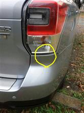 納車時のバンパーの傷